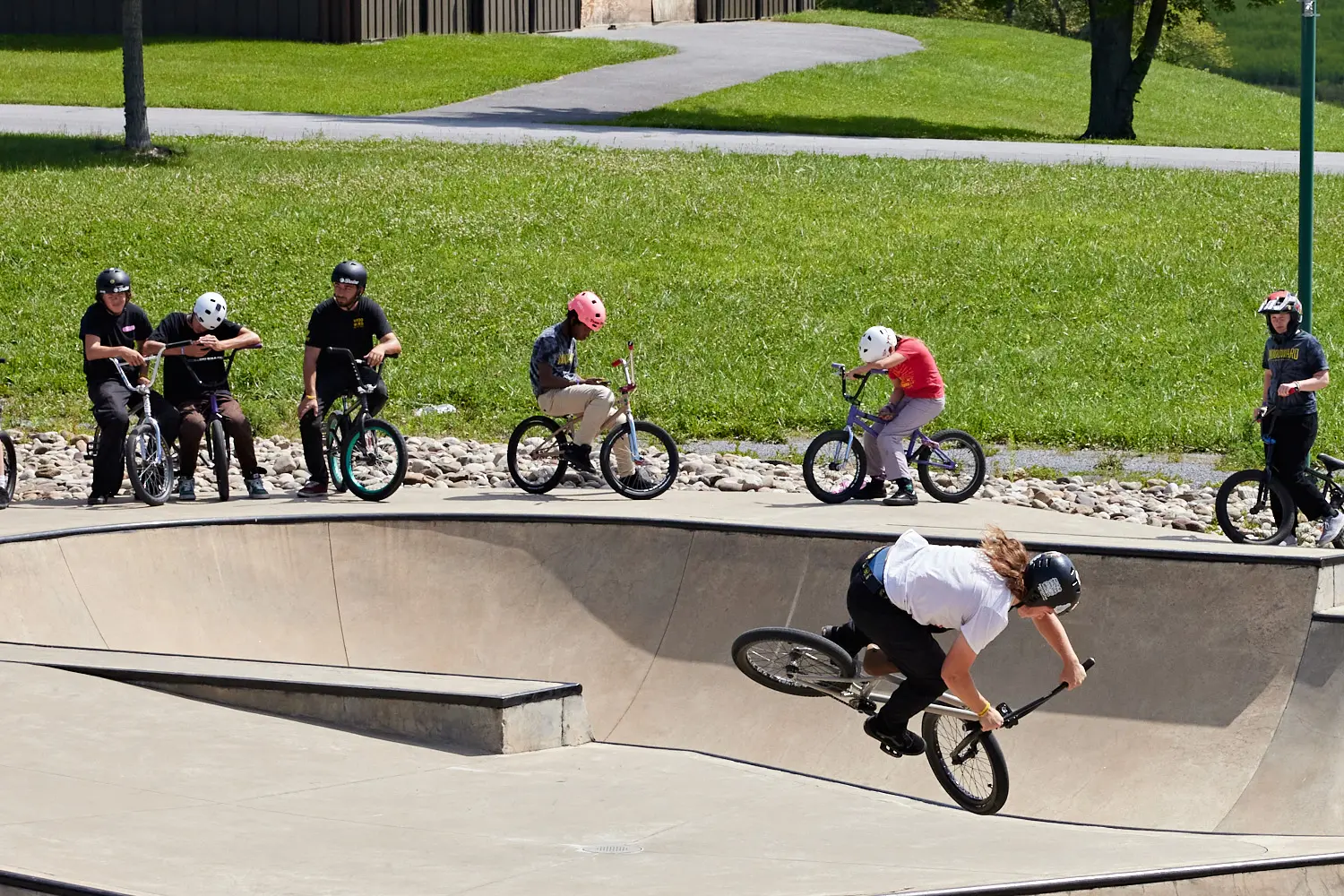 BMX group in The Cage