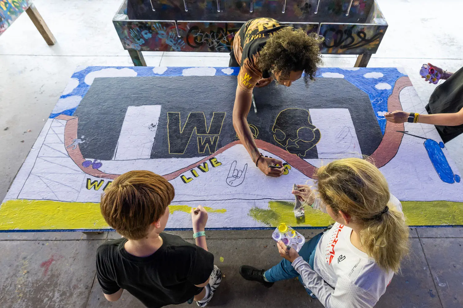 Mural painting at Camp